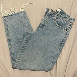 Topshop straight 7/8 jeans